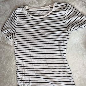 Crew neck black and white striped A New Day tee